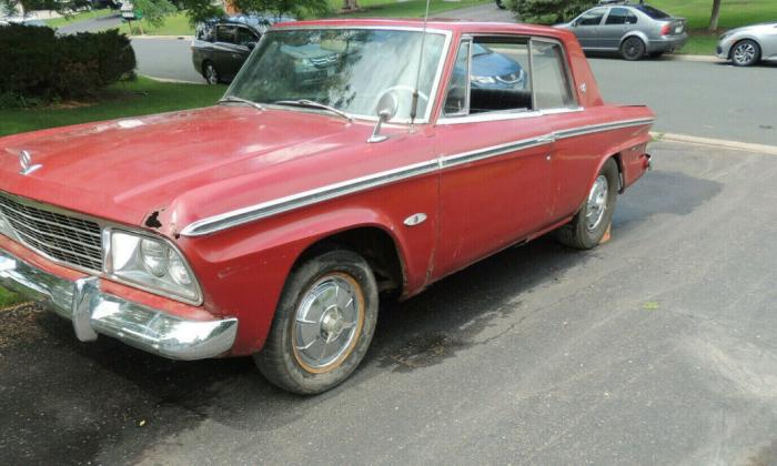 194 Studebaker Daytona Bordeaux Red unrestored R1 original hardtop (3).jpg