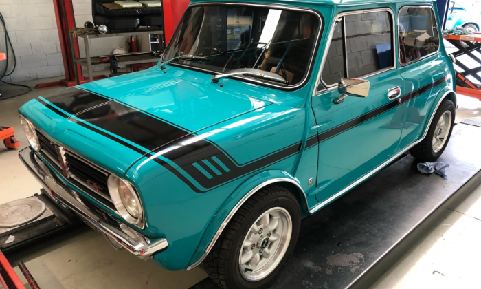 1972 Gambier Turquoise Mini Clubman GT Australia restoration images (1).png