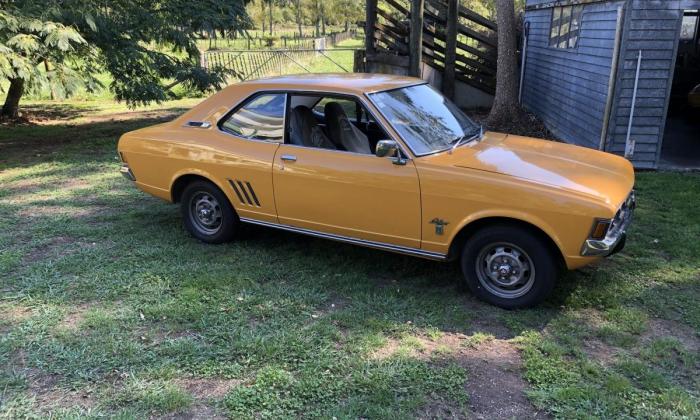 1973 Mitsubishi Galant Coupe yellow NZ (1).jpg