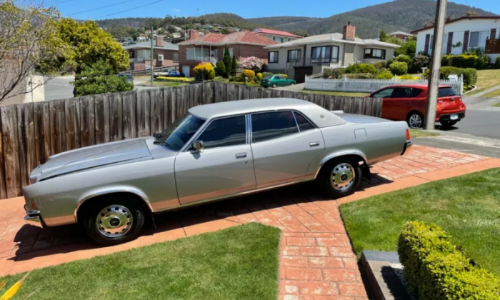 1977 Ford ZH LTD Silver Monarch for sale Australia red cloth trim Tasmania (1).png