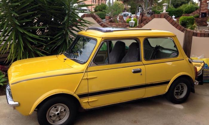 1977 Leyland Mini S Sunshine images Yellow Devil sunroof images (2).jpg