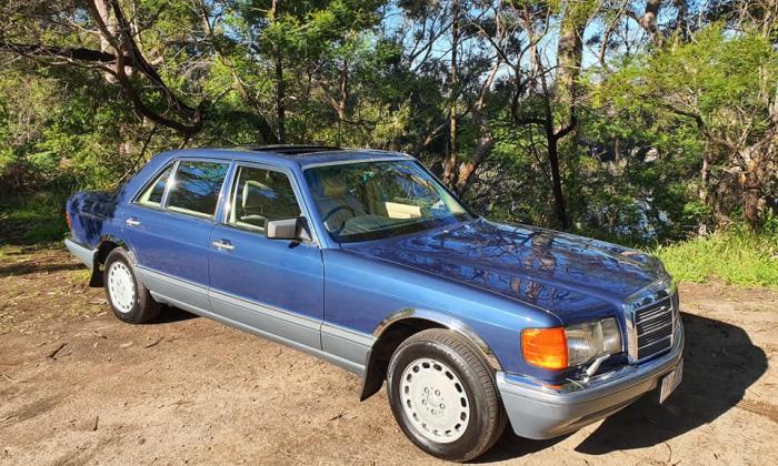 1986 Mercedes 560 SEL Blue sedan Australian delivered images (1).jpg