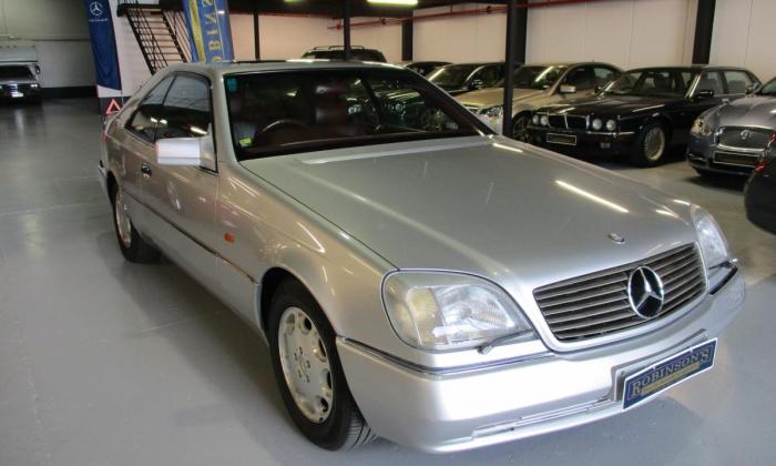 1994 S600 Mercedes coupe C140 silver (1).jpg