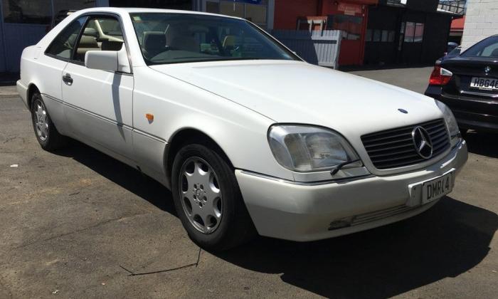 1994 White Mercedes S500 Coupe New Zeland images classic car (1).jpg