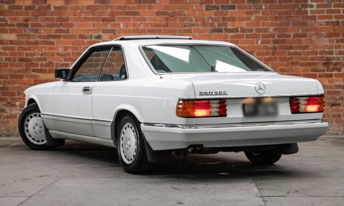 Arctic White 1989 Mercedes 560SEC two tone Australian delivered images (1).jpg