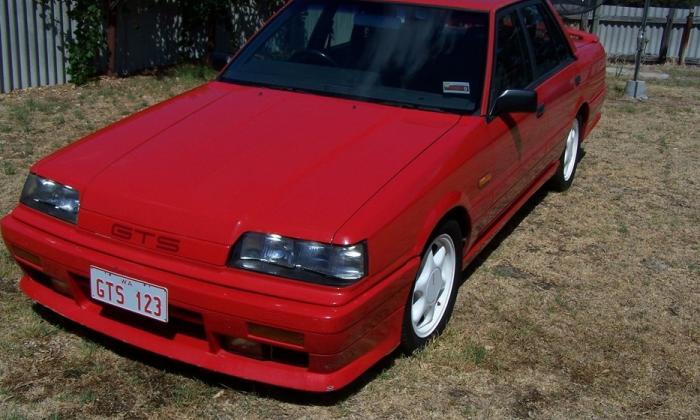 Australian Nissan Skyline Silhouette GTS2 sedan red 1989 (11).jpg