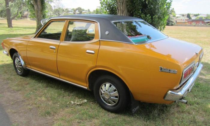 Burnt Orange Datsun 180B Sedan unrestored original Australia (1).jpg