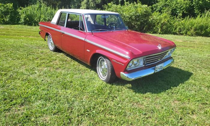 Cherokee Red 1965 Studebaker Daytona Sport Sedan 2 door coupe for sale USA (14).jpg