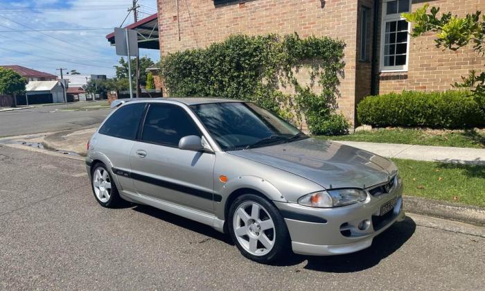 For sale Proton Satria GTi 2003 model 2022 silver Sydney NSW (7).jpg