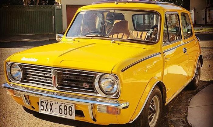 Leyland Mini Sunshine Yellow Devil colour images all original 1977 Adelaide SA (1).jpg