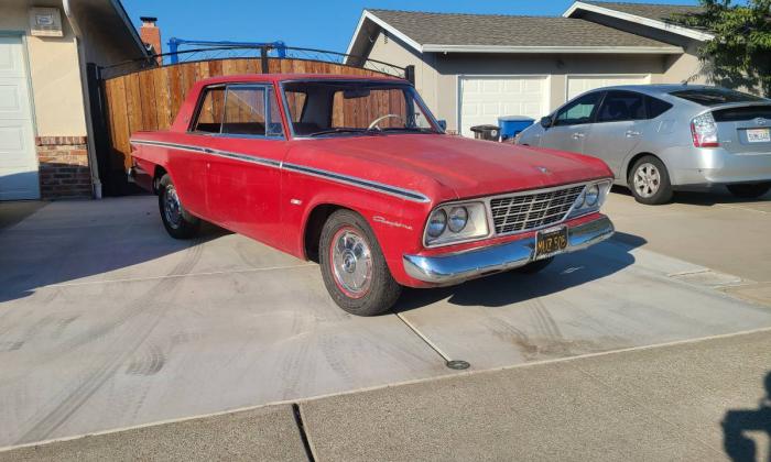 Maroon Studebaker Daytona hardtop 1964 unrestored images (1).jpg