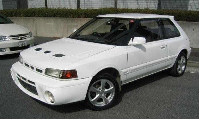 Mazda Familia GTR white Group A car rare (14).jpg