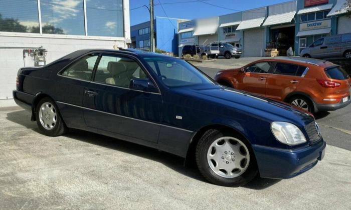 Mercedes C140 S500 coupe Midnight Blue with cream leather Australian delivered (1).jpg