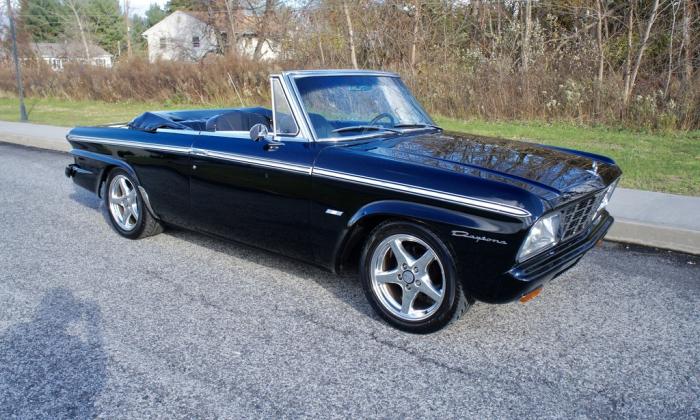 Modified 1964 Studebaker Daytona convertible Black chevy engine conversion (2).jpeg