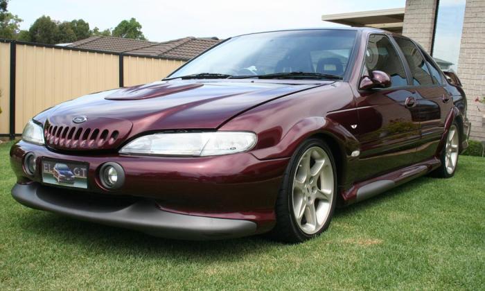 Sparkling Burgundy Metallic Ford Falcon EL GT number 212 of 250 1997 (1).jpg