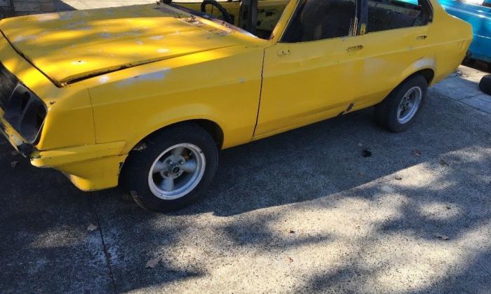 Yellow MK2 RS2000 sedan Australia escort shell unrestored images (4).jpg