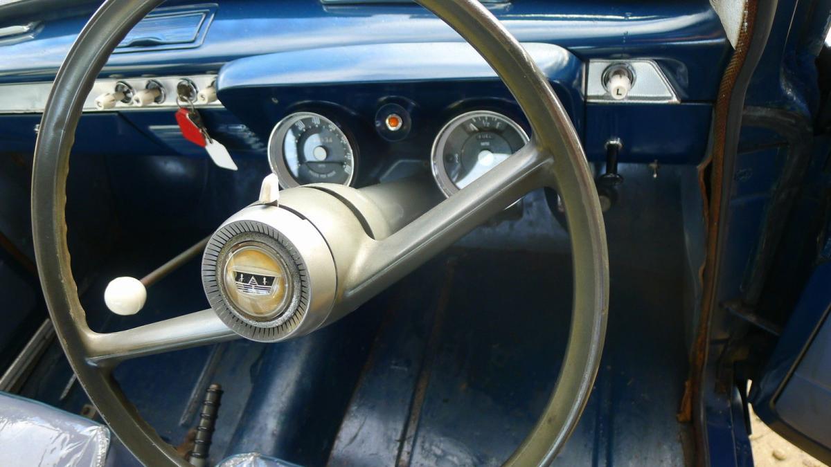 1959 Ford Prefect steering wheel and dash cluster.jpg