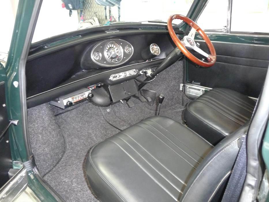 1966 Mk1 Morris Mini Cooper S interior images classic register black interior (2).jpg