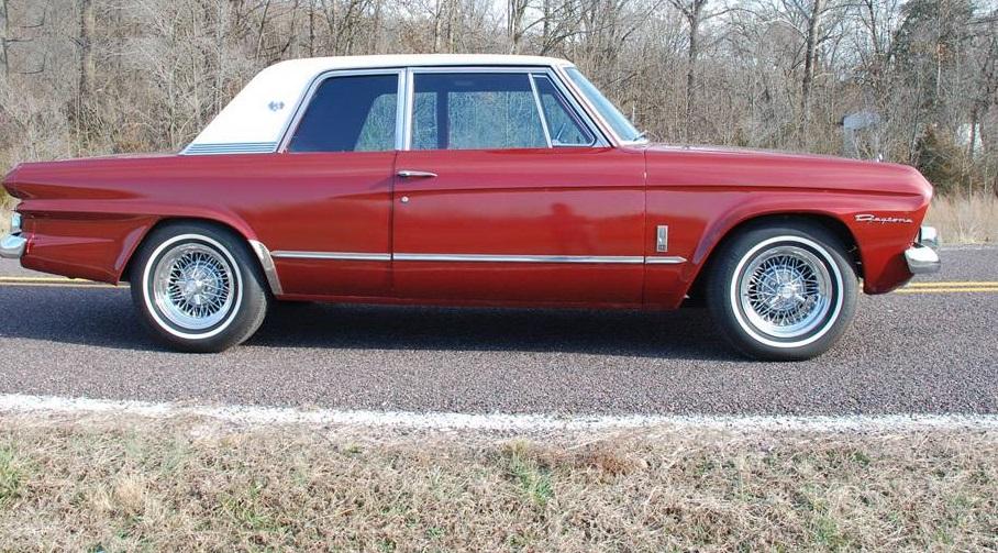 1966 Studebaker Daytona Sport Sedan V8 red white roof (11).jpg