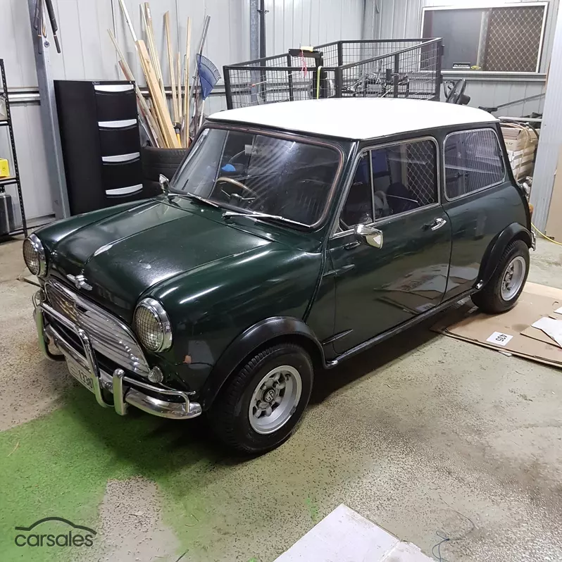 1968 Morris Cooper S MK1 BRG part restoration images Australia (1).png