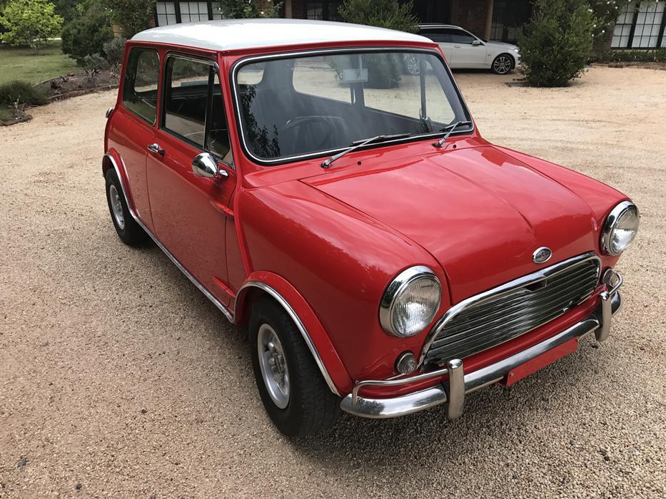 1970 Australian MK2 Morris Cooper S Classic Register Jet Red with white roof images (6).jpg