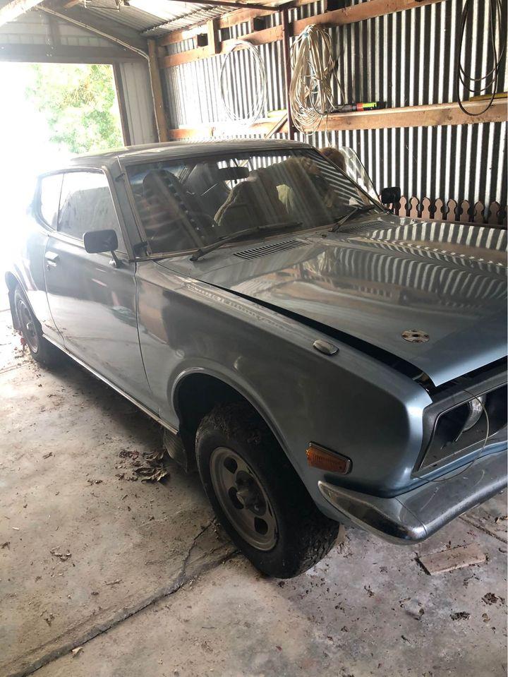 1972 Datsun 180B SSS Coupe Australia 2021 Blue original unrestored (1).jpg