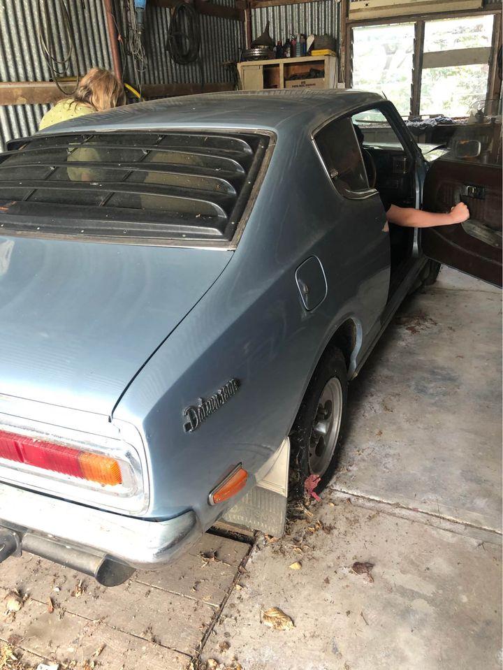 1972 Datsun 180B SSS Coupe Australia 2021 Blue original unrestored (2).jpg