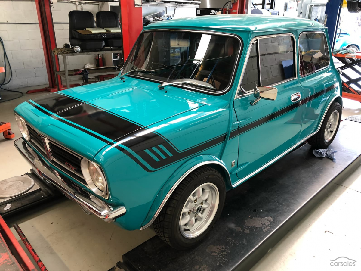 1972 Gambier Turquoise Mini Clubman GT Australia restoration images (1).png