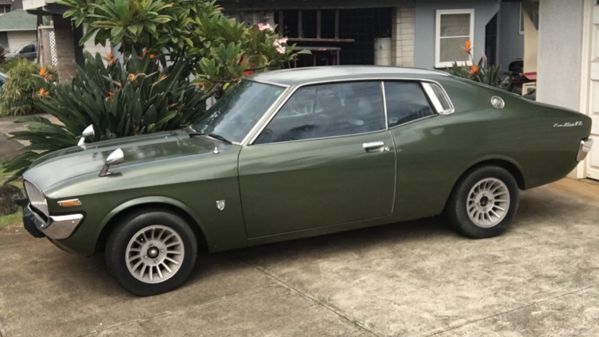 1972 MX20 Toyota Corona Green hardtop coupe images USA (1).png