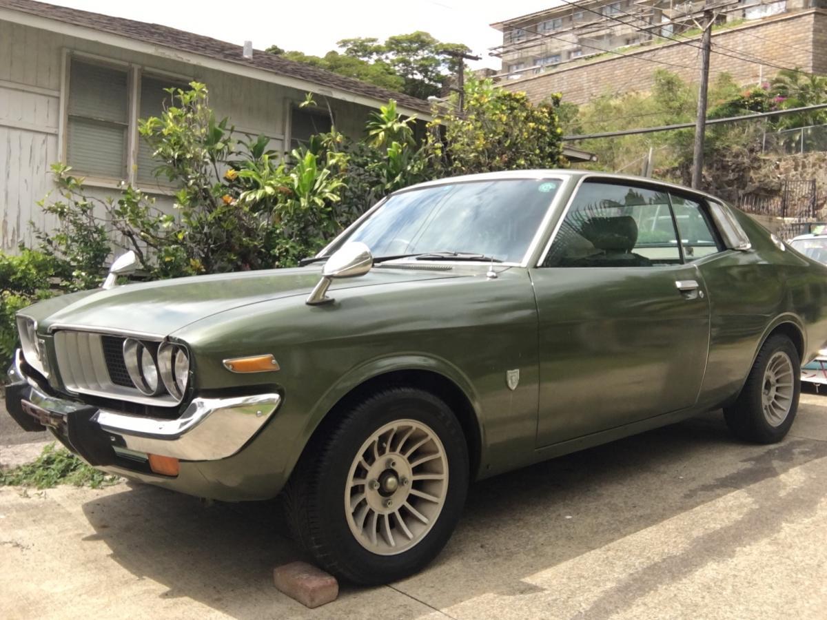 1972 MX20 Toyota Corona Green hardtop coupe images USA (3).jpg