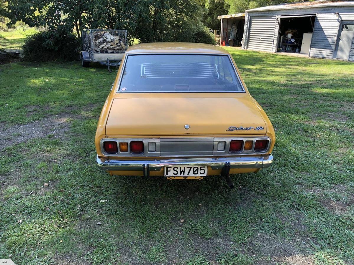 1973 Mitsubishi Galant Coupe yellow NZ (3).jpg