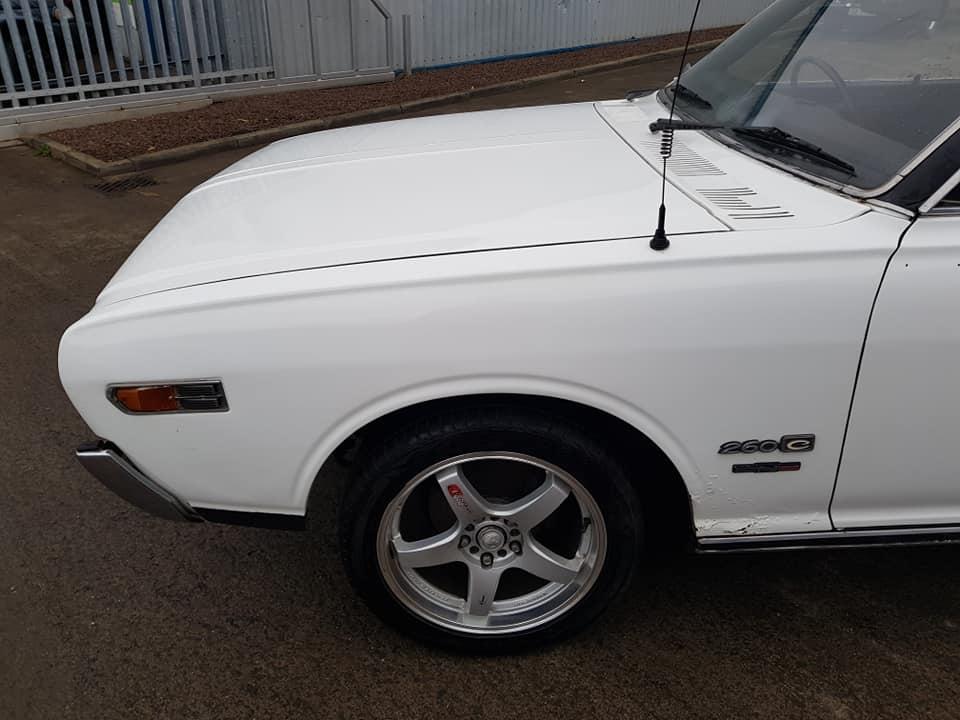 1974 230 series Datsun 260C coupe hardtop white images South africa UK import (13).jpg