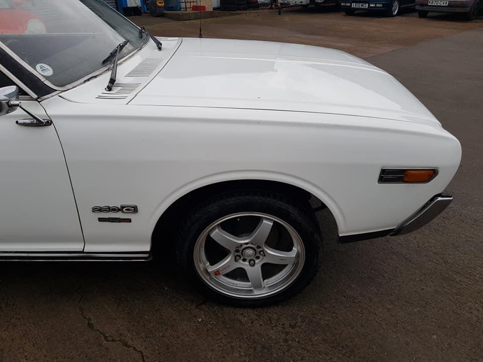 1974 230 series Datsun 260C coupe hardtop white images South africa UK import (9).jpg