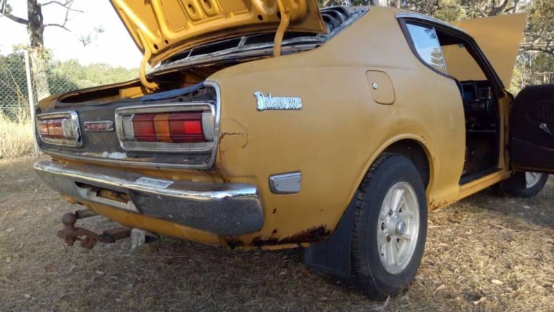 1974 Datsun 180B SSS Coupe in burnt Orange images unrestored (5).JPG