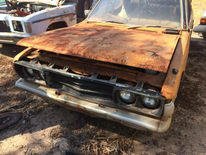 1974 Datsun 180B SSS coupe Orange Wreck 2021 images Australia (2).png