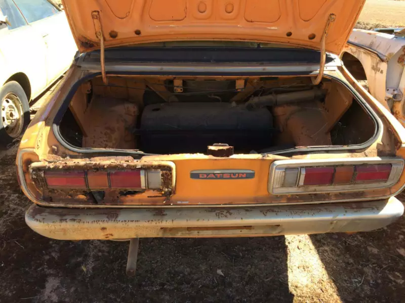 1974 Datsun 180B SSS coupe Orange Wreck 2021 images Australia (3).png