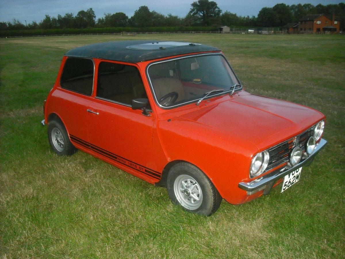 1974 Mini 1275 GT ornge UK early 10 inch wheels (3).jpg