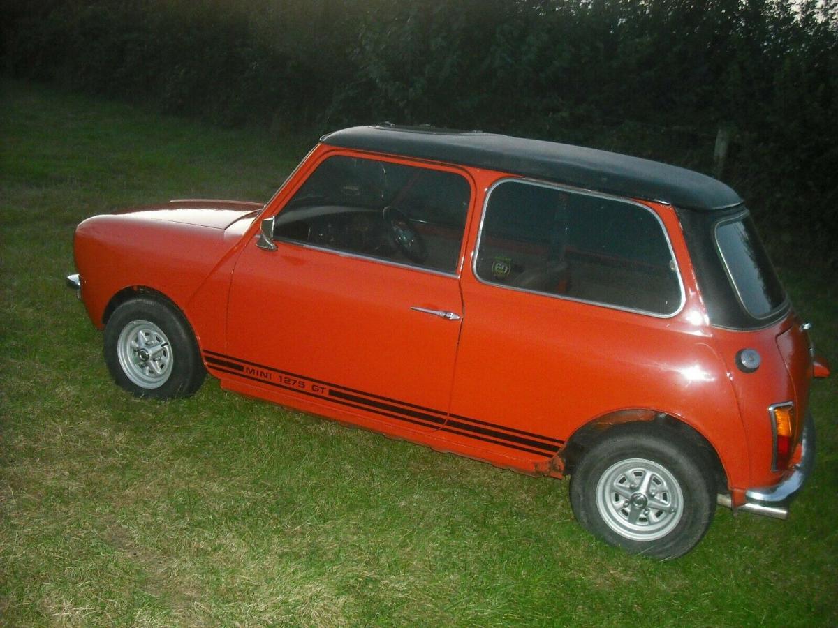 1974 Mini 1275 GT ornge UK early 10 inch wheels (9).jpg