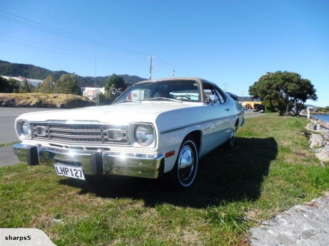 1974 Plymouth Gold Duster white NZ (6).jpg