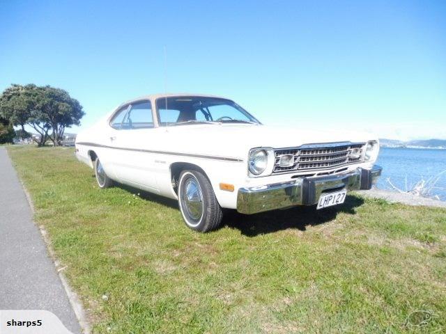 1974 Plymouth Gold Duster white NZ (7).jpg