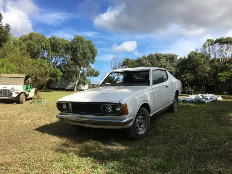 1975 Datsin 180B SSS coupe White Australia 2021 unrestored pictures (3).png