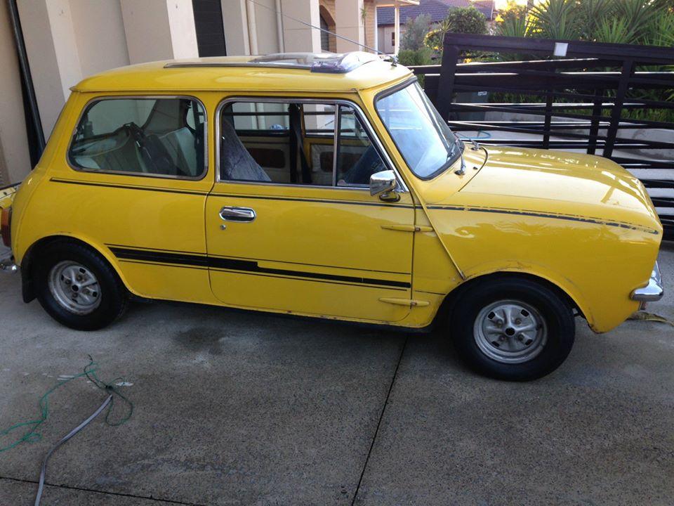 1977 Leyland Mini S Sunshine images Yellow Devil sunroof images (1).jpg