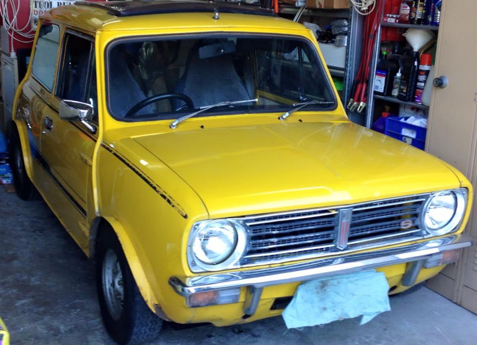 1977 Leyland Mini S Sunshine images Yellow Devil sunroof images (3).jpg