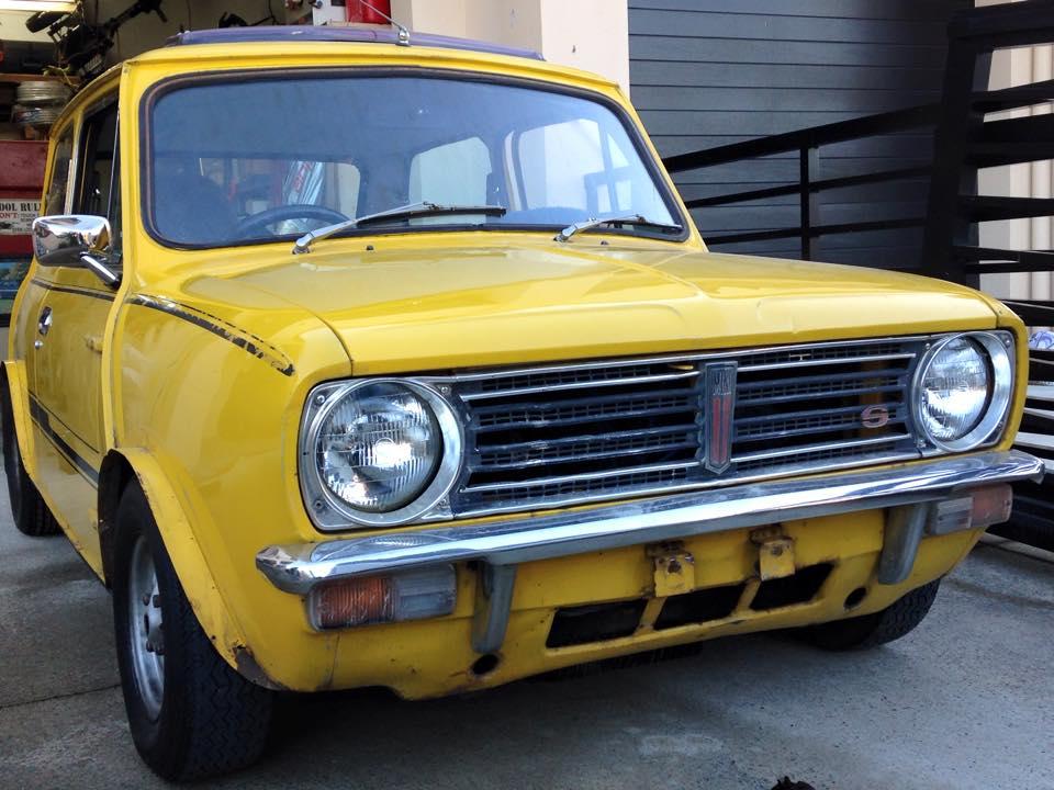 1977 Leyland Mini S Sunshine images Yellow Devil sunroof images (6).jpg