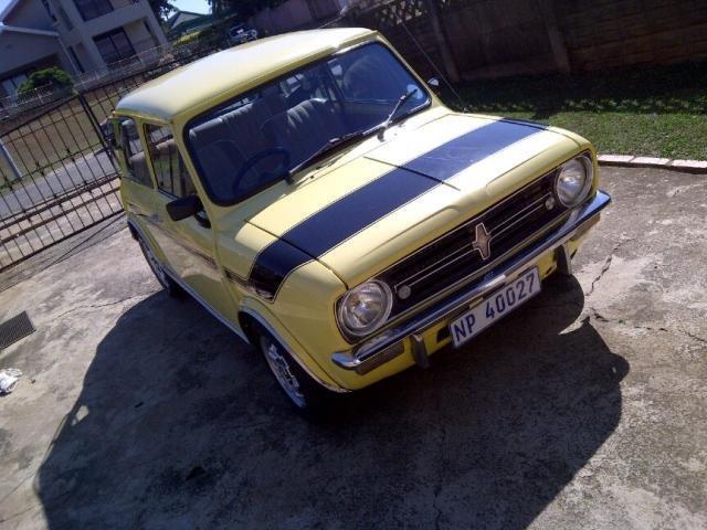 1978 Leyland Mini GTS South Africa Yellow paint black stripe (1).jpg