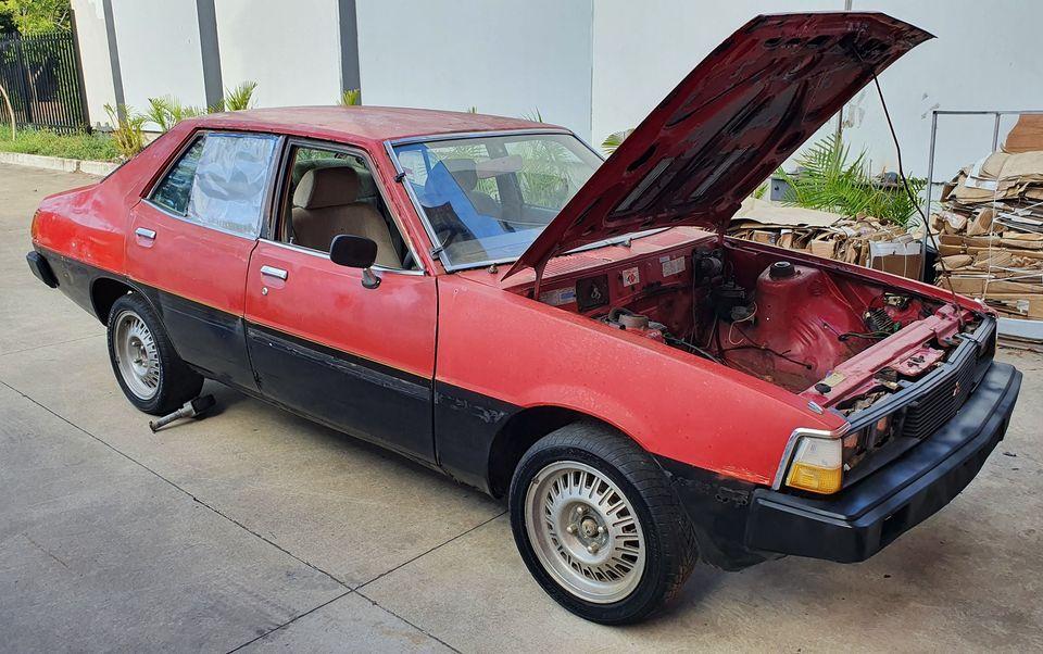 1981 Mitsubishi GH Sigma Turbo sedan red on black for sale NSW (14).jpg