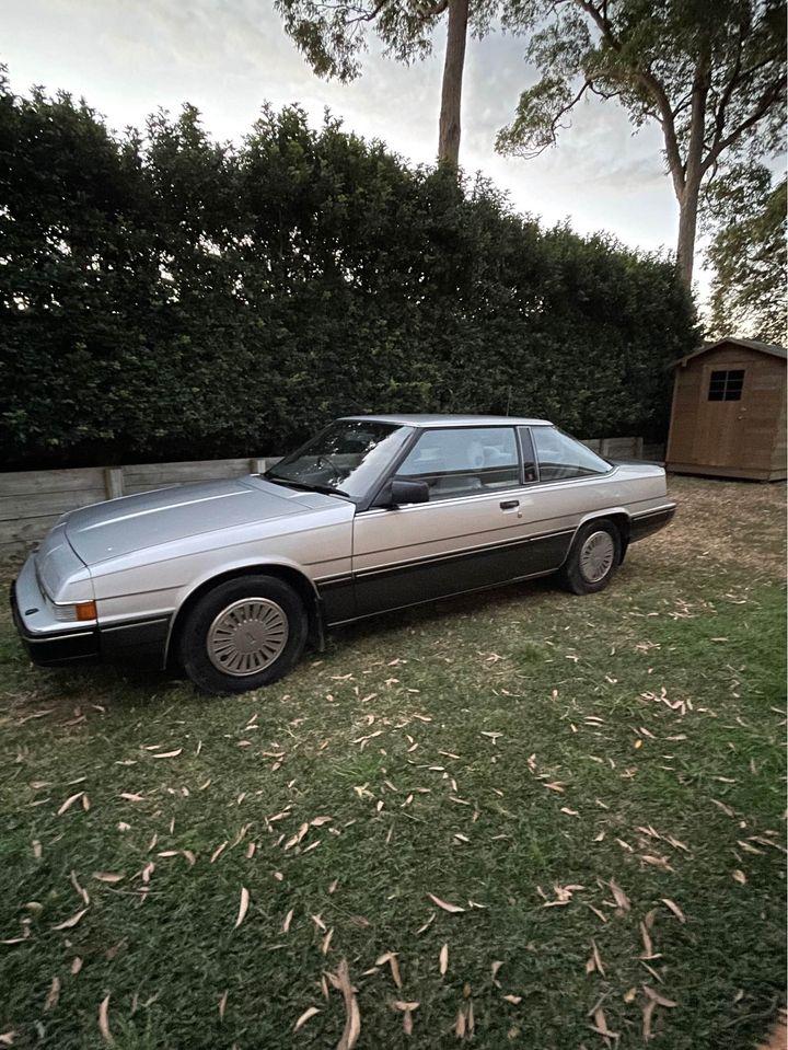 1984 Mazda 929 coupe silver on grey Newcastle NSW Australia (1).jpg