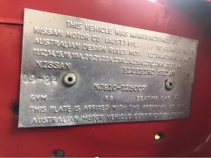 1984 Nissan Bluebird Red TR-X for sale QLD Australia  (3).png