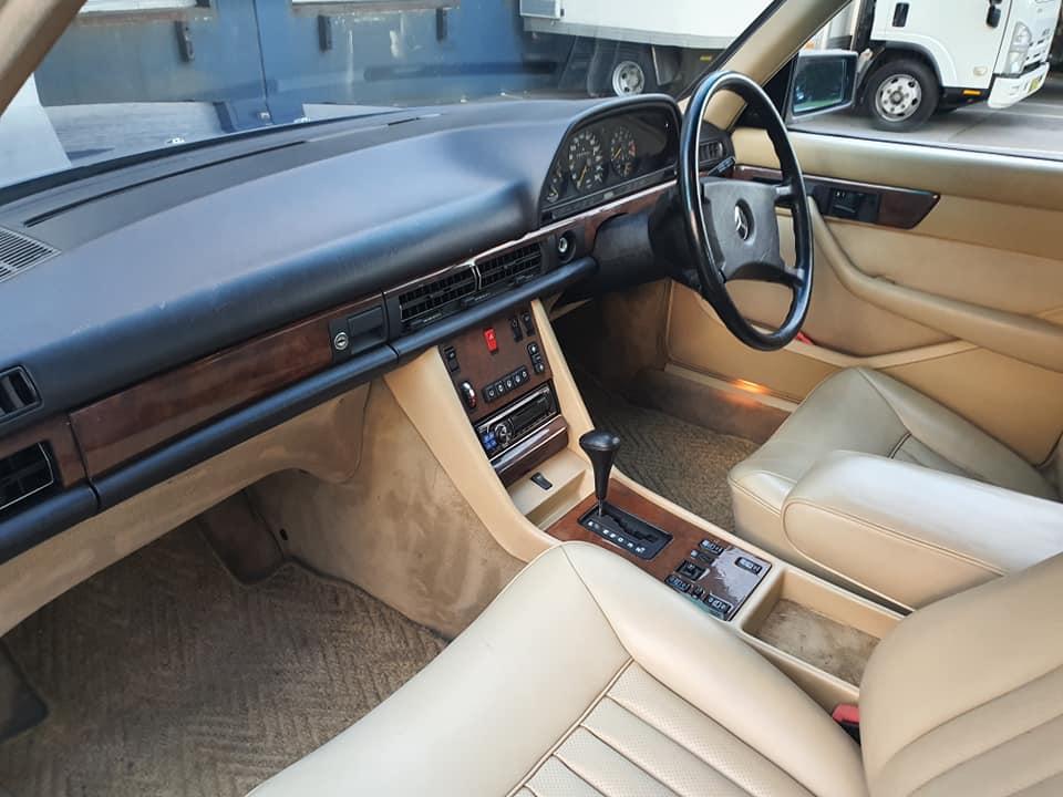 1986 Mercedes 560 SEL Blue sedan Australian delivered images (14).jpg