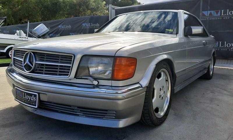 1986 Smoke Silver Mercedes 560SEC with Lorinser body kit C126 images (5).jpg